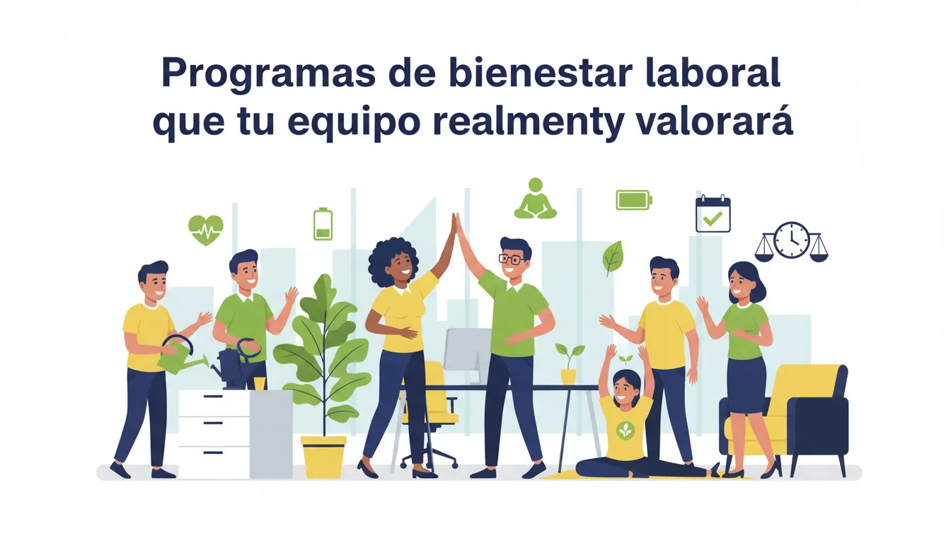 Programas de Bienestar Laboral que tu Equipo Realmente Valorará