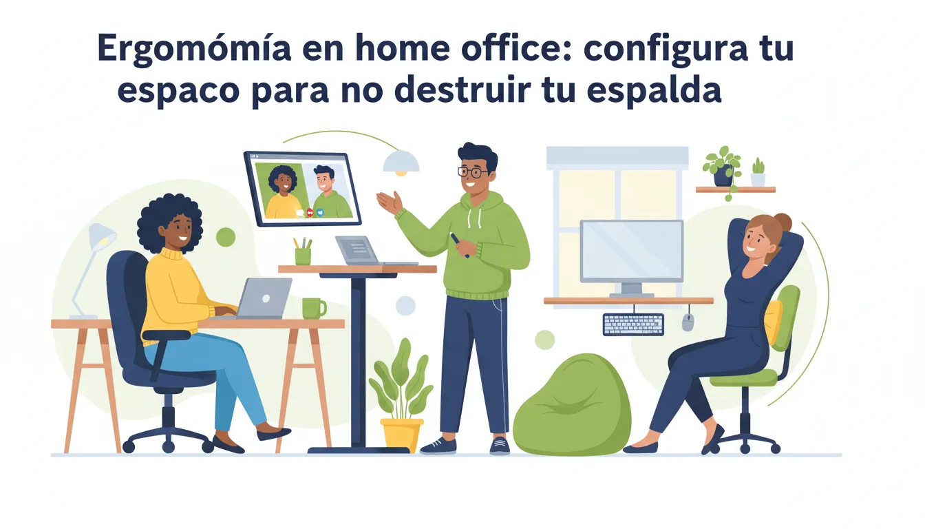 Ergonomia en Home Office: Configura tu Espacio para No Destruir tu Espalda
